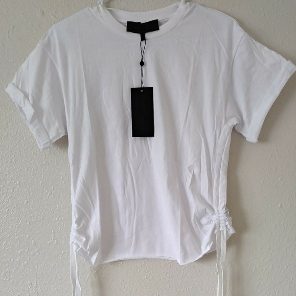 Kendall and Kylie Runched side tie tee - Picture 2 of 8